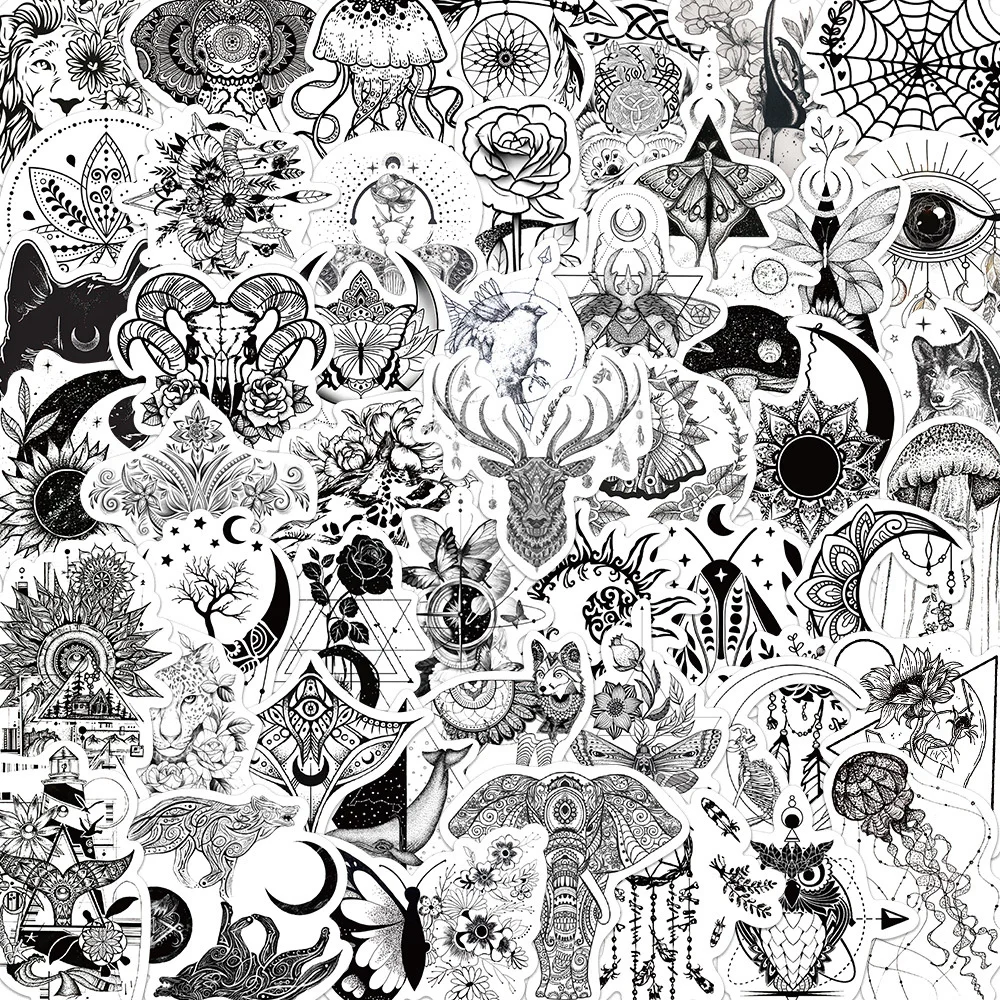 10/30/50PCS Black and White Gothic Style Graffiti Waterproof Sticker Toy Decoration Notebook Kids Gift iPad PVC StickerWholesale
10/30/50PCS Black and White Gothic Style Graffiti Waterproof Sticker Toy Decoration Notebook Kids Gift iPad PVC StickerWholesale