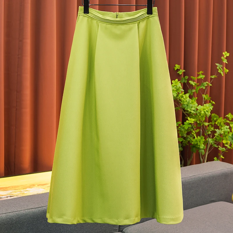 Трапециевидная юбка средней длины с высокой талией и зонтиком, Женская однотонная элегантная облегающая юбка средней длины, официальная летняя Новинка 2023
Трапециевидная юбка средней длины с высокой талией и зонтиком, Женская однотонная элегантная облегающая юбка средней длины, официальная летняя Новинка 2023