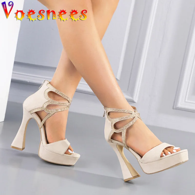 Women's Platform Sandals Rhinestone Party Wedding Shoes Summer Dress Super High Heels Sexy Flock Office Career Pumps Sandalias
Women's Platform Sandals Rhinestone Party Wedding Shoes Summer Dress Super High Heels Sexy Flock Office Career Pumps Sandalias
