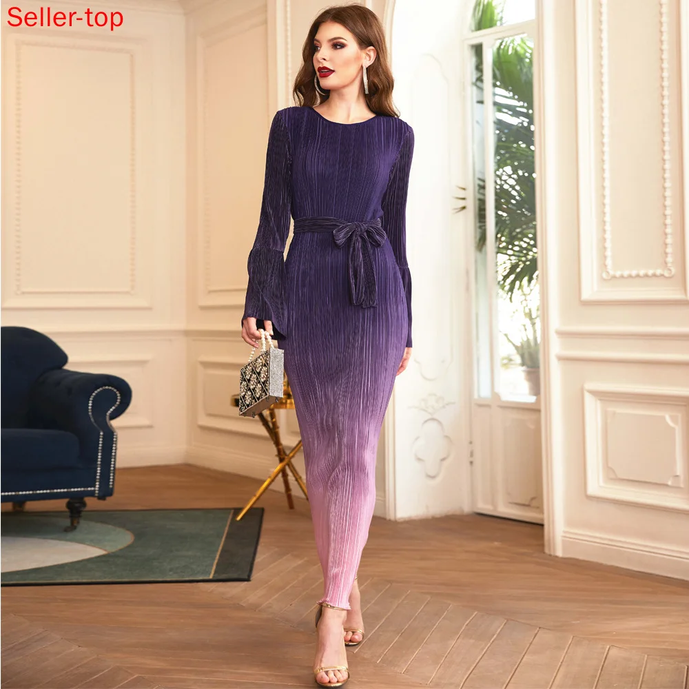 Pleated Gradient Beautiful Stretch Middle East Dubai Travel Clothing Women's Clothing Elegant Vestido Robe Ropa Mujer
Pleated Gradient Beautiful Stretch Middle East Dubai Travel Clothing Women's Clothing Elegant Vestido Robe Ropa Mujer