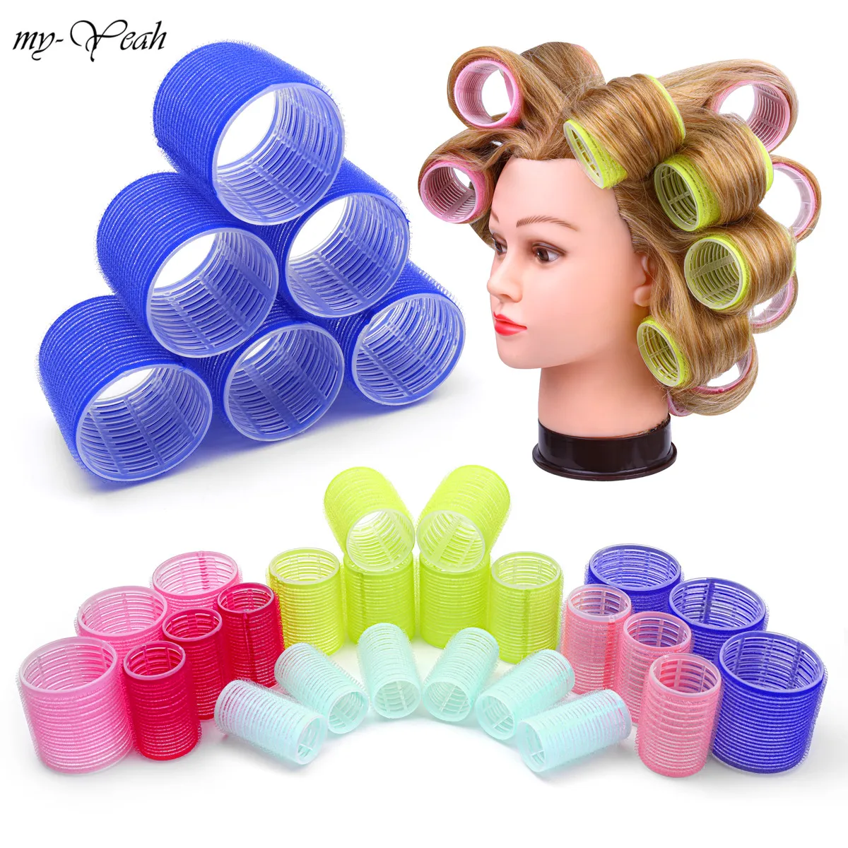 6Pcs/Set Hair Roller Multiple Size Natural Curls Bang Curlers Self-adhesive Roller Fluffy Hair Home Use DIY Styling Tools
6Pcs/Set Hair Roller Multiple Size Natural Curls Bang Curlers Self-adhesive Roller Fluffy Hair Home Use DIY Styling Tools