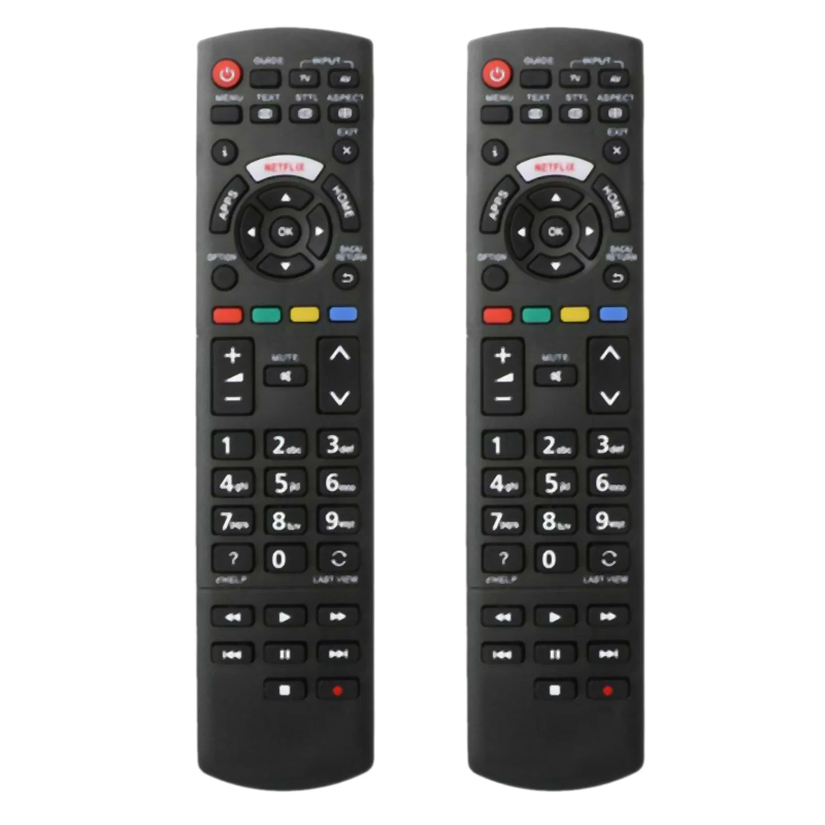 2 сменных пульта дистанционного управления для кнопок Panasonic Smart LED TV Netflix
2 сменных пульта дистанционного управления для кнопок Panasonic Smart LED TV Netflix