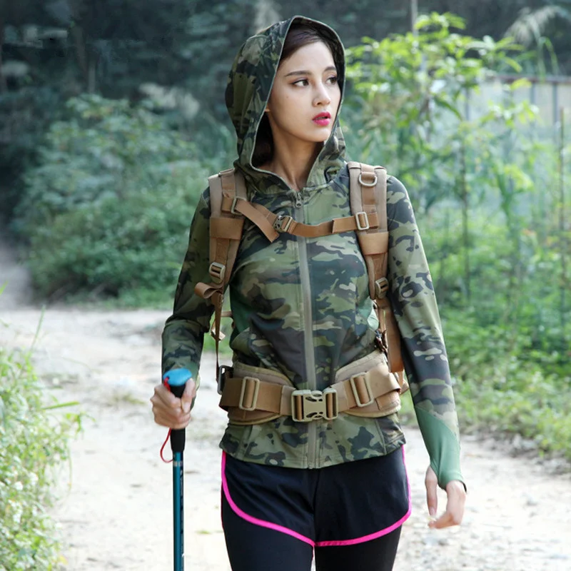 Women Spring Autumn Long Sleeve Hoody Camo Jacket Outdoor Hiking Climbing Hunting Training Breathable Fast Dry Army Tactical Top
Women Spring Autumn Long Sleeve Hoody Camo Jacket Outdoor Hiking Climbing Hunting Training Breathable Fast Dry Army Tactical Top