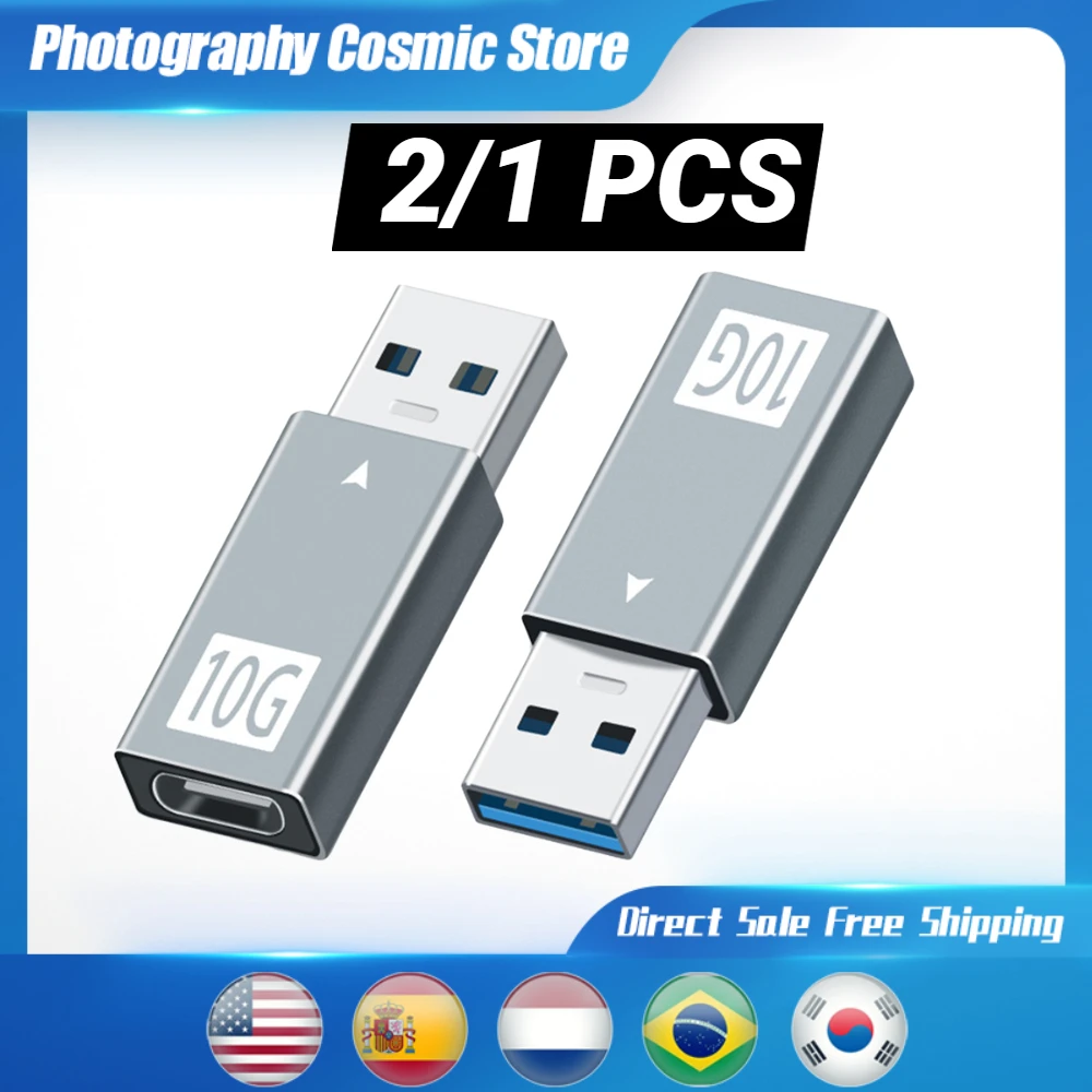 10Gbps USB 3.0 to Type C Adapter Aluminum Alloy Male to USB 3.1 Female Data Converter For Computer PC Charger Plug
10Gbps USB 3.0 to Type C Adapter Aluminum Alloy Male to USB 3.1 Female Data Converter For Computer PC Charger Plug