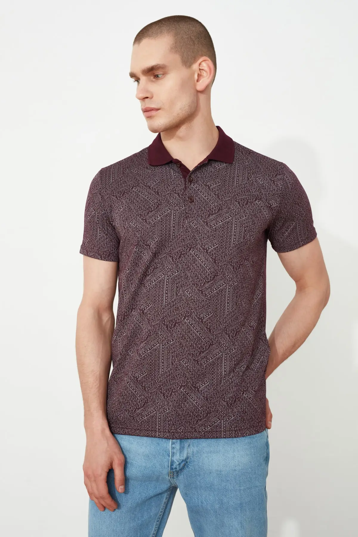 Trendyol Men 'S Slim Fit Short-Sleeve Jacquard Jersey Polo Collar T-shirt TMNSS21PO0118
Trendyol Men 'S Slim Fit Short-Sleeve Jacquard Jersey Polo Collar T-shirt TMNSS21PO0118