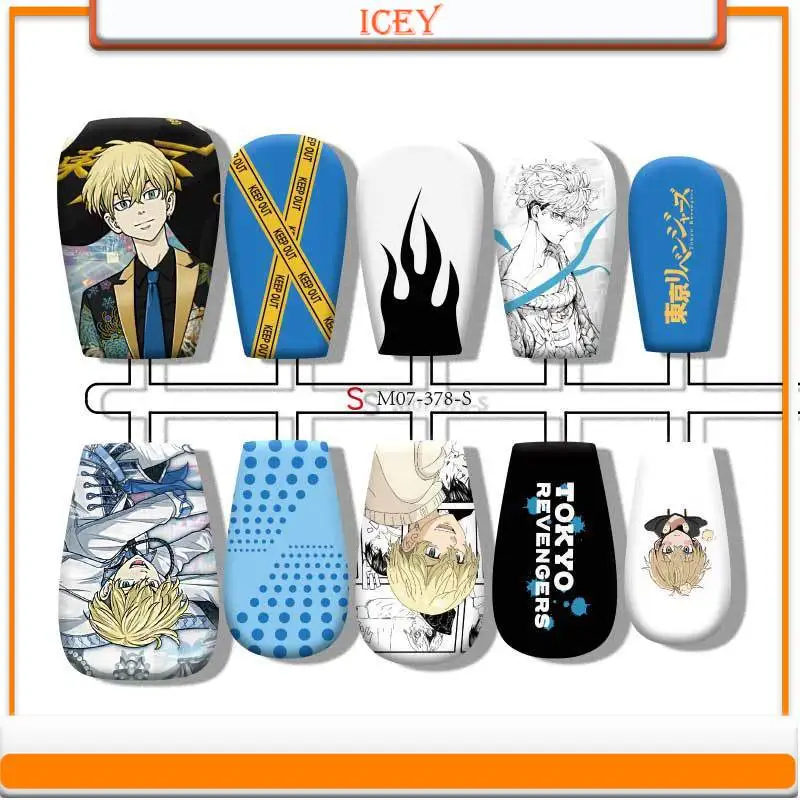 Icey Beauty Press on Nails Wearing Armor Аниме Безболезненная броня с уплотнительным пальто и