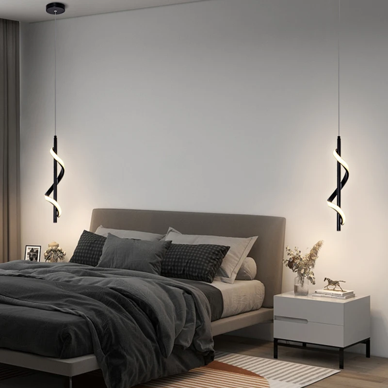 Роскошный подвесной светильник в скандинавском стиле для спальни, черный и белый цвета, 220 В переменного тока, простая Подвесная лампа для р...
Роскошный подвесной светильник в скандинавском стиле для спальни, черный и белый цвета, 220 В переменного тока, простая Подвесная лампа для р...