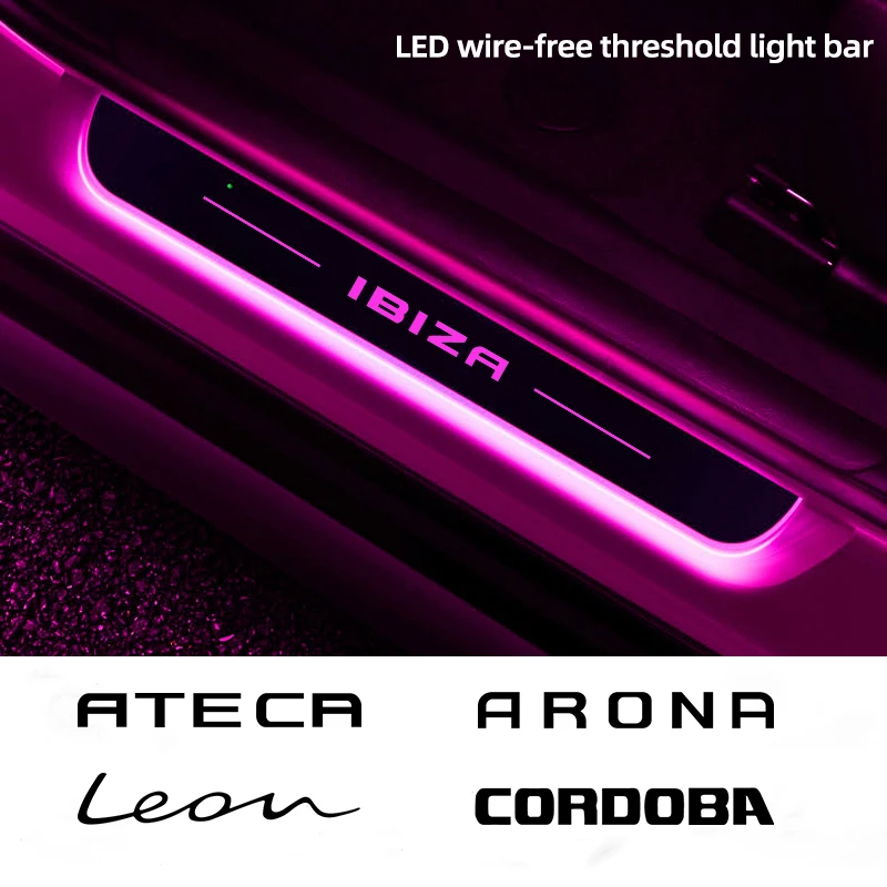 Customized Wireless LED Car Pedal Light, Threshold Channel Wear Lights, Progressive Auto Parts, Offer Ibiza, Valentine, Arona, A
Customized Wireless LED Car Pedal Light, Threshold Channel Wear Lights, Progressive Auto Parts, Offer Ibiza, Valentine, Arona, A