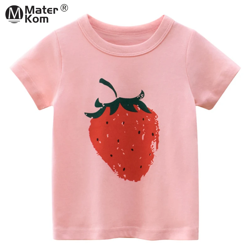 Girls Fruits Printing T Shirts Summer Short Sleeve Tops Clothes for Kids Cotton Casual Tees Clothing for Children 2-7y poleras
Girls Fruits Printing T Shirts Summer Short Sleeve Tops Clothes for Kids Cotton Casual Tees Clothing for Children 2-7y poleras