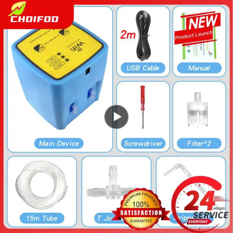 Double Pump Irrigator Remote Appcontroller Wifi Mobile App Control Irrigation Watering System Kit Automatic Usb Power Timers
Double Pump Irrigator Remote Appcontroller Wifi Mobile App Control Irrigation Watering System Kit Automatic Usb Power Timers