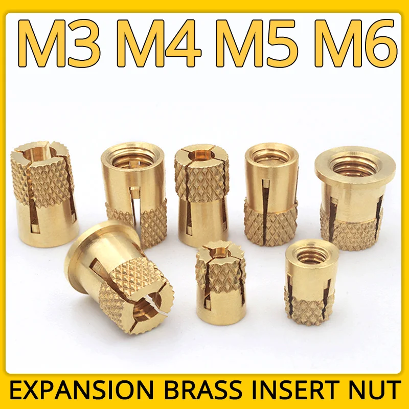 30pcs M3 M4 M5 M6 Brass Insert Nut Knurled Cross Recessed Copper Expansion Nut Embedded Insertion Slotted Injection Molding Nut 
30pcs M3 M4 M5 M6 Brass Insert Nut Knurled Cross Recessed Copper Expansion Nut Embedded Insertion Slotted Injection Molding Nut