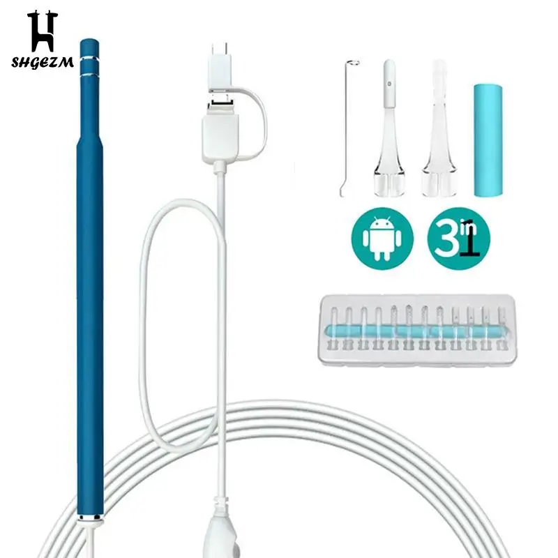 Эндоскоп для чистки ушей, ушной вкладыш для камеры, инструмент для удаления ушного воска, визуальная ложка для ушей «Три в одном» 
Эндоскоп для чистки ушей, ушной вкладыш для камеры, инструмент для удаления ушного воска, визуальная ложка для ушей «Три в одном»