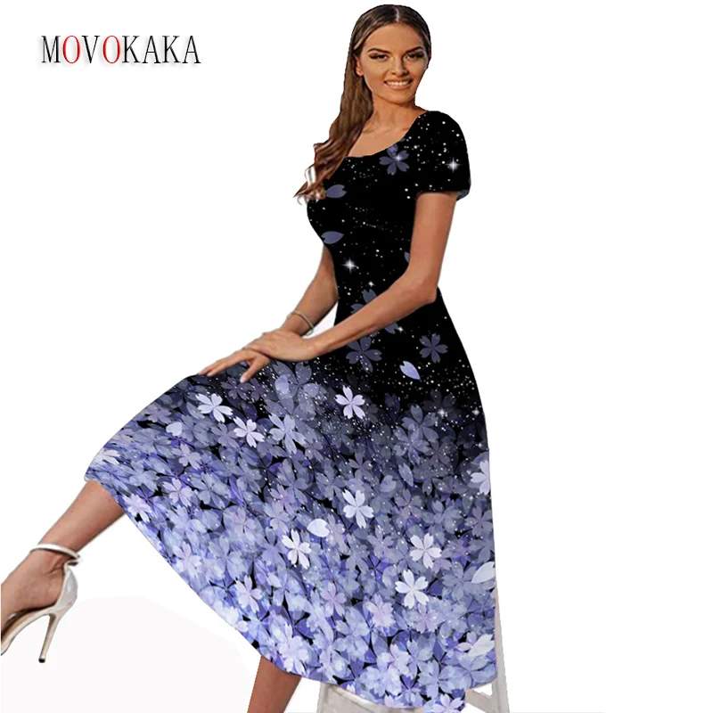 MOVOKAKA Woman Summer Short Sleeve Vintage Long Dress Party Elegant Casual Beach Square Collar Vestidos Flowers Printing Dresses
MOVOKAKA Woman Summer Short Sleeve Vintage Long Dress Party Elegant Casual Beach Square Collar Vestidos Flowers Printing Dresses