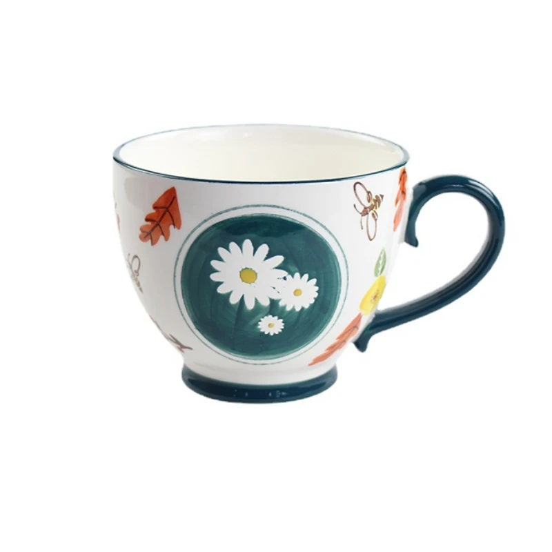 Underglaze Flower Daisy Creative Ceramic Breakfast Cup Nordic Large-capacity Home Coffee Oatmeal Mug Personalized Milk Cup
Underglaze Flower Daisy Creative Ceramic Breakfast Cup Nordic Large-capacity Home Coffee Oatmeal Mug Personalized Milk Cup