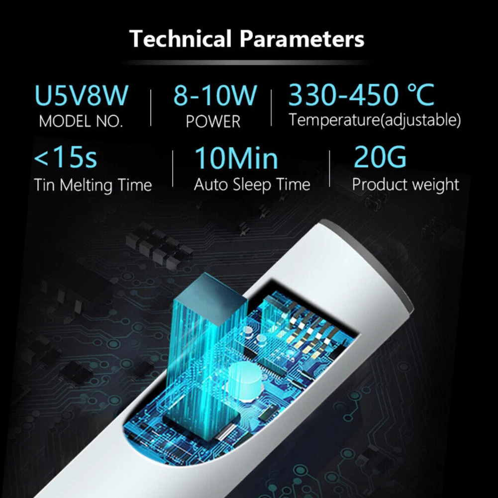 Комплект паяльника, 5 В, 8-10 Вт, регулируемая температура 330-450 ° C, зарядка через USB, аксессуары для фотооборудования
Комплект паяльника, 5 В, 8-10 Вт, регулируемая температура 330-450 ° C, зарядка через USB, аксессуары для фотооборудования