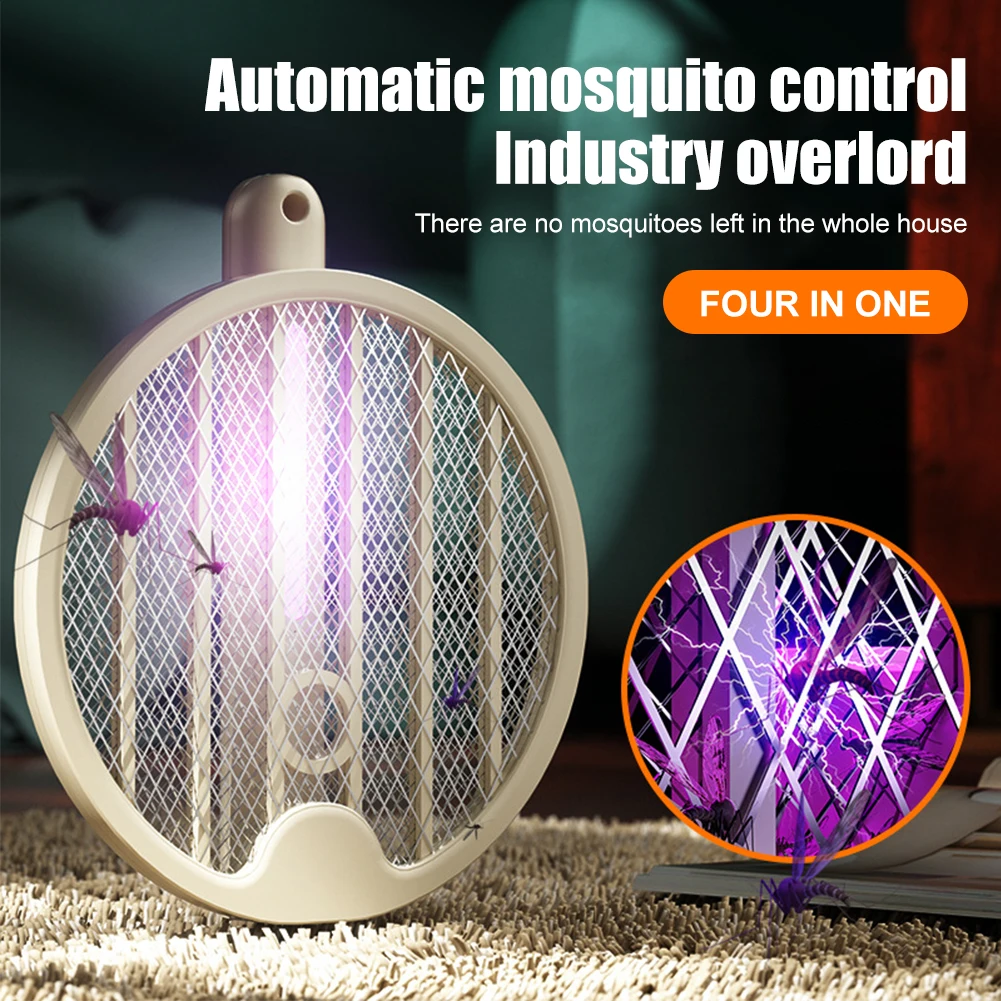 Electric Mosquito Swatter 3000V Mosquito Killer Lamp USB Rechargeable Bug Zapper Racket Folding Fly Swatter for Indoor Outdoor
Electric Mosquito Swatter 3000V Mosquito Killer Lamp USB Rechargeable Bug Zapper Racket Folding Fly Swatter for Indoor Outdoor