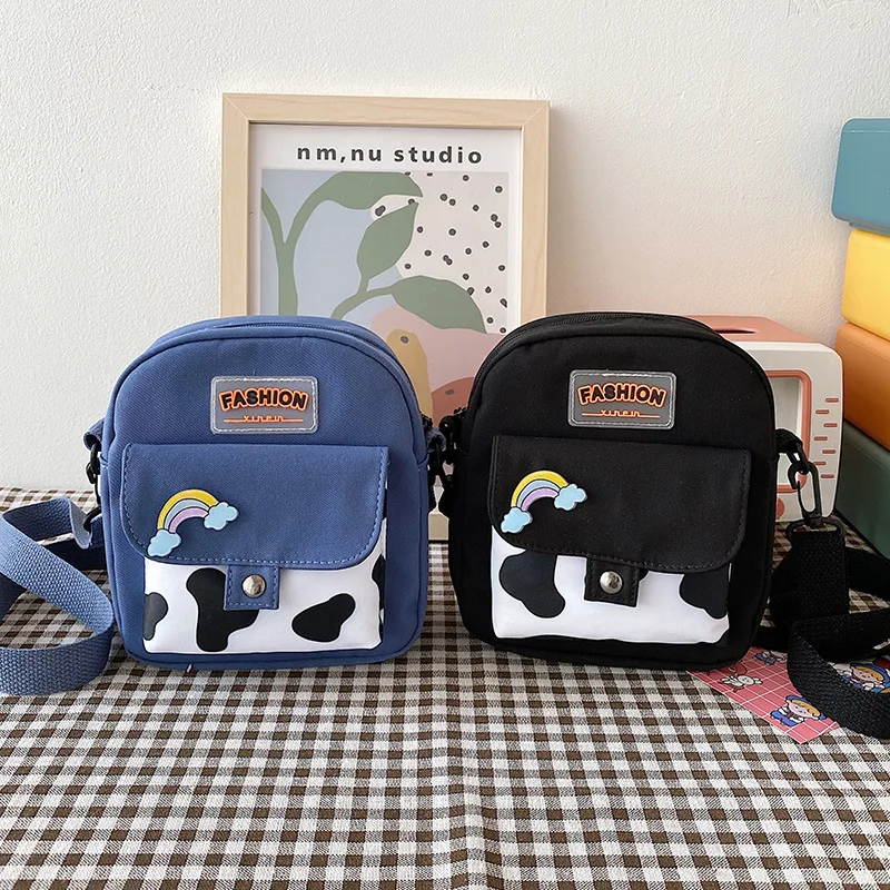 Nylon Small Bag Women's Korean-Style Ins Fashion Cartoon Cute Cow Small Square Bag Street Trendy One-Shoulder Messenger Bag
Nylon Small Bag Women's Korean-Style Ins Fashion Cartoon Cute Cow Small Square Bag Street Trendy One-Shoulder Messenger Bag