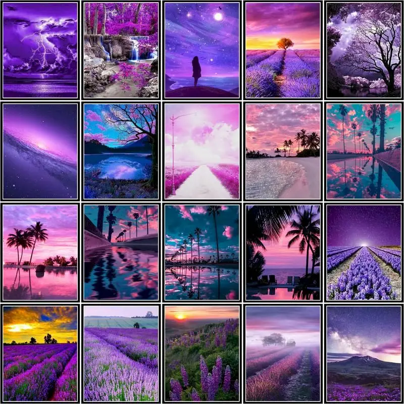 GATYZTORY Painting By Number Purple Scenery Drawing On Canvas Handpainted Lavender Gift Diy Pictures By Number Kits Home Decor
GATYZTORY Painting By Number Purple Scenery Drawing On Canvas Handpainted Lavender Gift Diy Pictures By Number Kits Home Decor