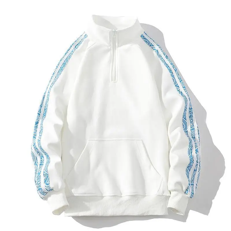 Spring and Autumn Men's New Half Zip Sweater Solid Color Standing Neck Long Sleeve Loose Bottom Shirt Youth Casual Sweater Coat
Spring and Autumn Men's New Half Zip Sweater Solid Color Standing Neck Long Sleeve Loose Bottom Shirt Youth Casual Sweater Coat