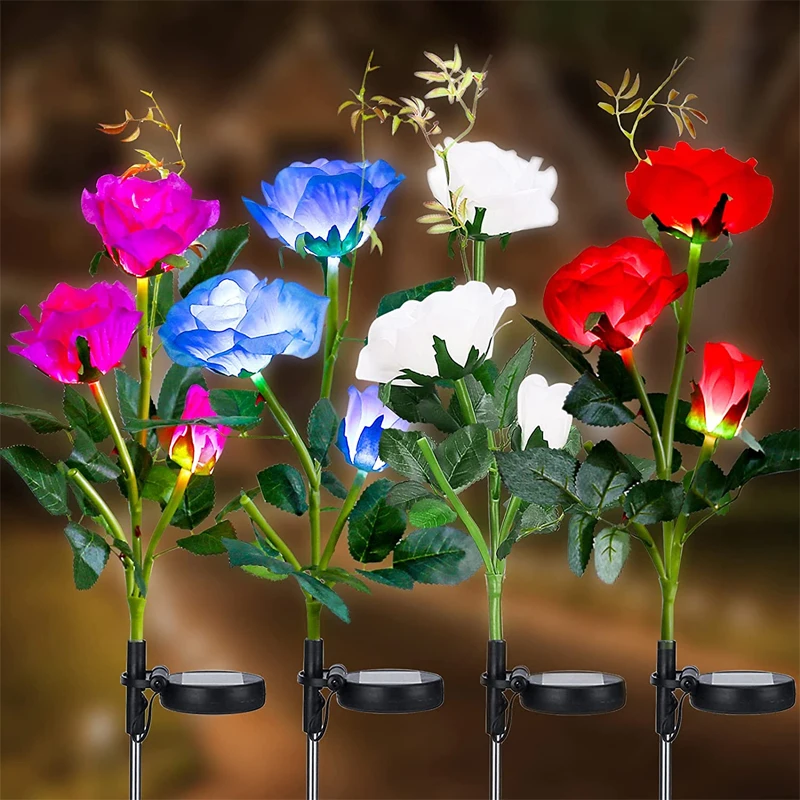 LED Solar Simulation Rose Flower Light Waterproof Landscape Lamp Home Decorative Flower Lights Garden Lawn Lamp Rose Light
LED Solar Simulation Rose Flower Light Waterproof Landscape Lamp Home Decorative Flower Lights Garden Lawn Lamp Rose Light