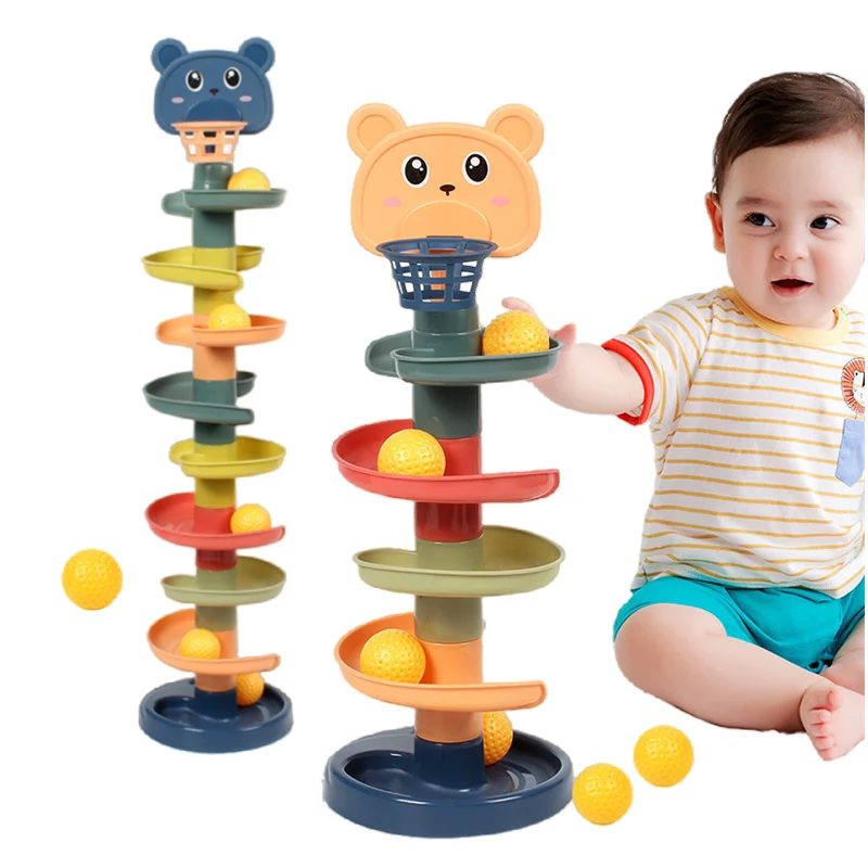 Baby Toys Rolling Ball Pile Tower Early Educational Toy For Babies Rotating Track Educational Baby Gift Stacking Toy ForChildren
Baby Toys Rolling Ball Pile Tower Early Educational Toy For Babies Rotating Track Educational Baby Gift Stacking Toy ForChildren