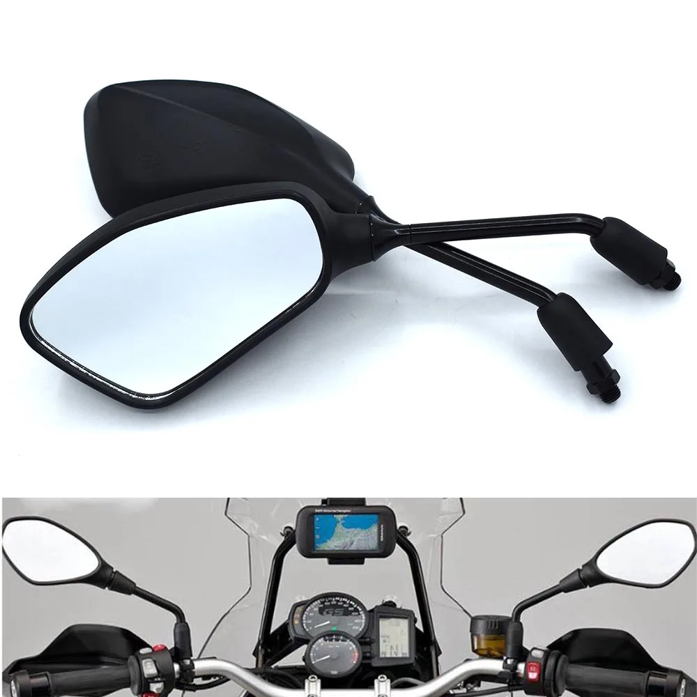 

Универсальное мотоциклетное зеркало заднего вида 10 мм, левое и правое черное зеркало для Kawasaki Z125 Z250 Z300 Z750 Z750R Z800 Z900 Z1000