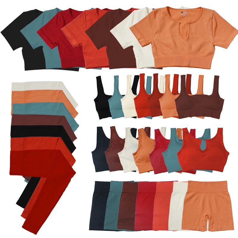 4Pcs Seamless Yoga Set Gym Fitness Clothing Women Yoga Suit Sportswear Female Workout Leggings Top Sport Clothes Training Suit
4Pcs Seamless Yoga Set Gym Fitness Clothing Women Yoga Suit Sportswear Female Workout Leggings Top Sport Clothes Training Suit