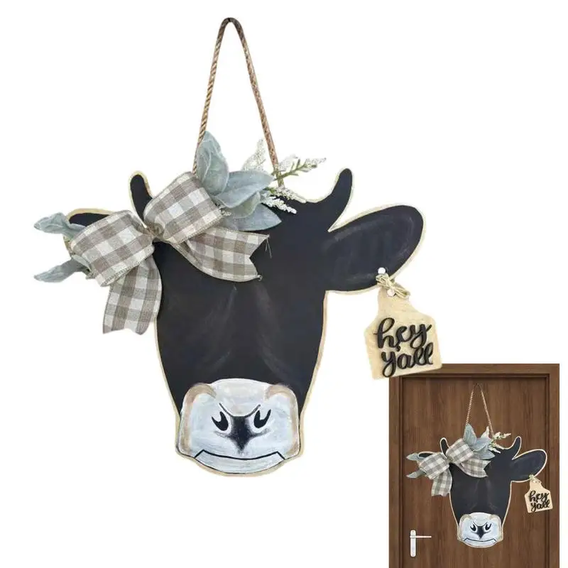 Welcome Door Sign Cow Head Door Wreath Sign Wooden Front Door Sign Decorative Hanging Cow Decor For Farmhouse Home Restaurant
Welcome Door Sign Cow Head Door Wreath Sign Wooden Front Door Sign Decorative Hanging Cow Decor For Farmhouse Home Restaurant