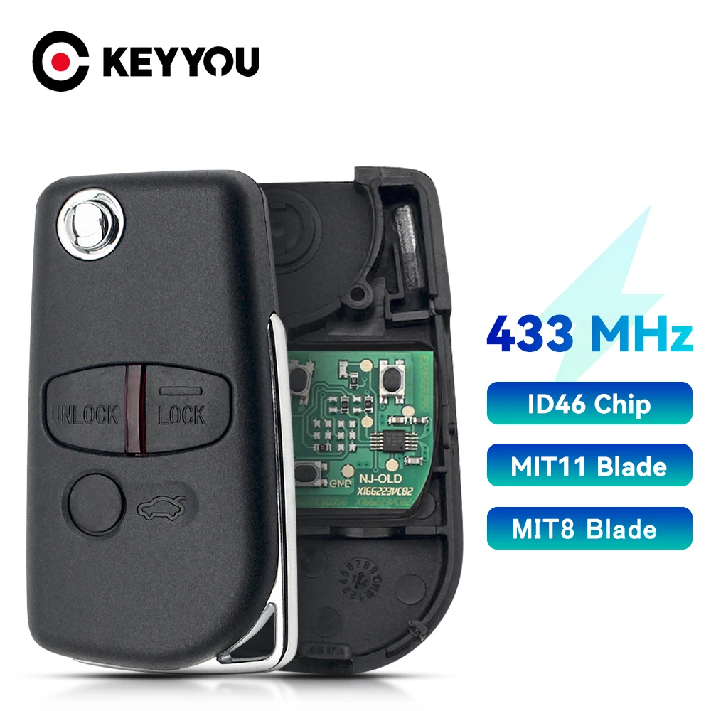 KEYYOU 2/3 кнопочный модифицированный Автомобильный ключ дистанционного управления