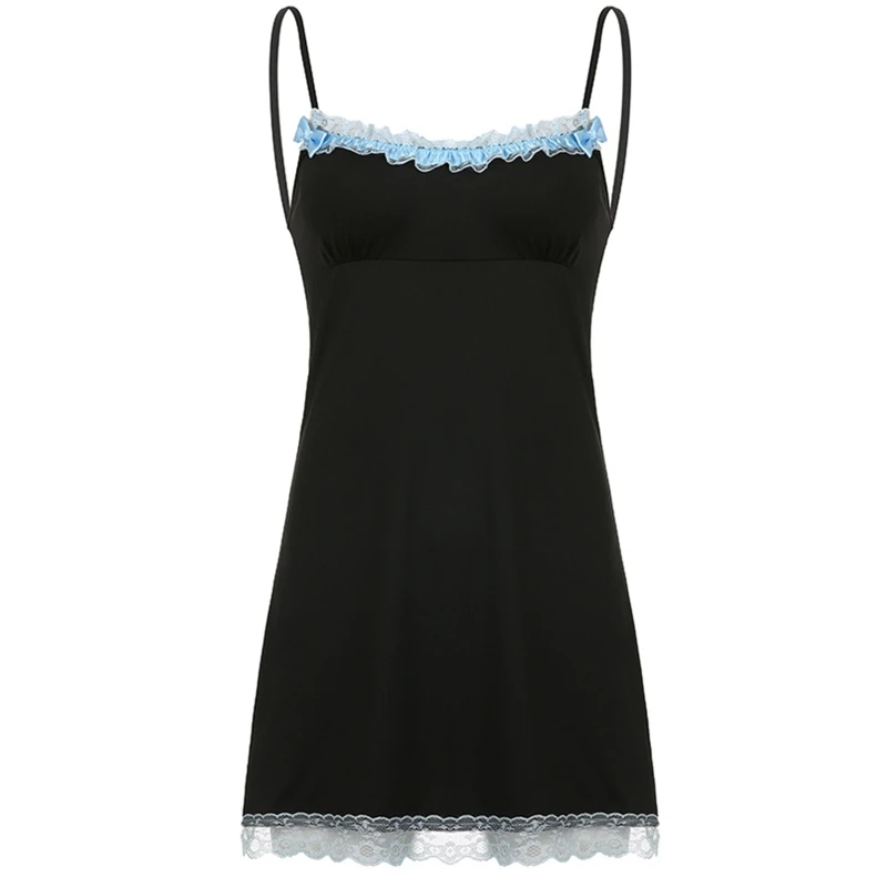MXMB Women Dark Gothic Summer Sexy Spaghetti Strap Slim Mini Cami Dress Low Cut Neckline Sweet Ruffled Lace Trim High Waist Hip
MXMB Women Dark Gothic Summer Sexy Spaghetti Strap Slim Mini Cami Dress Low Cut Neckline Sweet Ruffled Lace Trim High Waist Hip