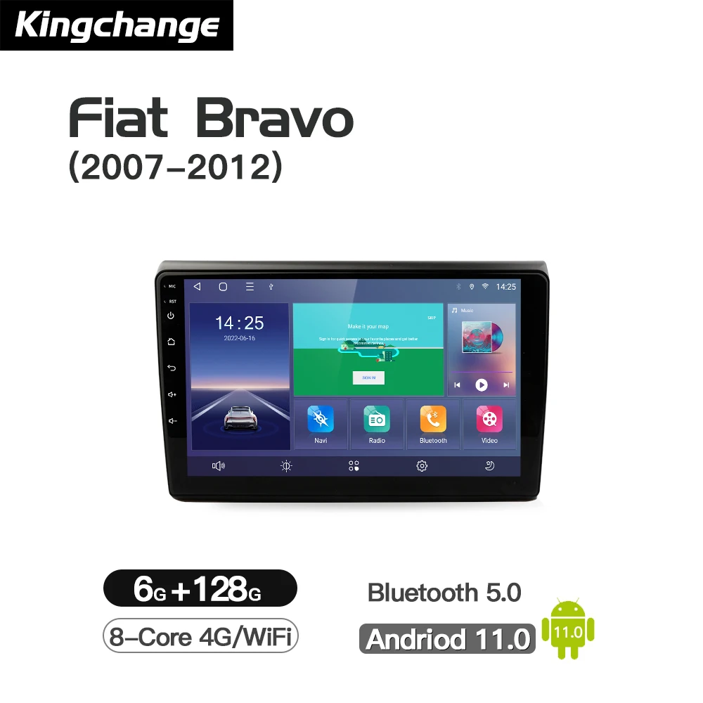 Автомобильный видеоплеер Kingchange Octa-Core Android 11, мультимедийный проигрыватель для Fiat Bravo 2007-2012, радио, стерео, GPS, Wi-Fi
Автомобильный видеоплеер Kingchange Octa-Core Android 11, мультимедийный проигрыватель для Fiat Bravo 2007-2012, радио, стерео, GPS, Wi-Fi