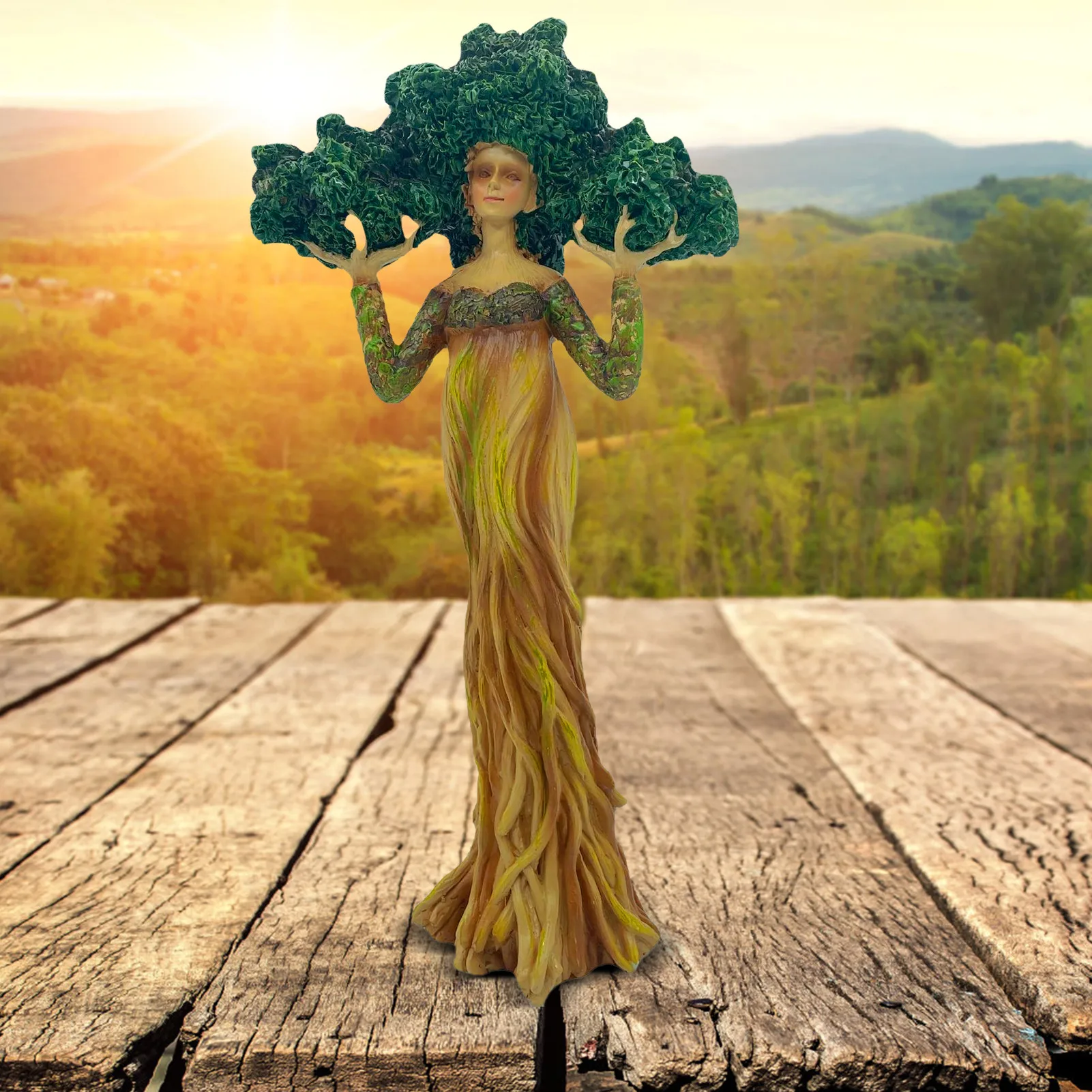 Статуя богини леса, статуя в форме дерева, украшение для стола, садовые поделки, украшения, фигурка Бога дерева, украшения
Статуя богини леса, статуя в форме дерева, украшение для стола, садовые поделки, украшения, фигурка Бога дерева, украшения