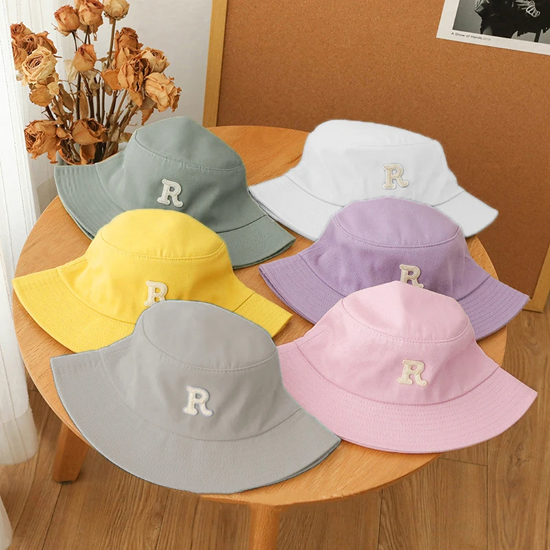 Children's Sun Hat Sunscreen Cotton Wild Shade R Letter Hat Leisure Travel Beach Hats Girl Boy Baby Hats 2022 Spring And Summer
Children's Sun Hat Sunscreen Cotton Wild Shade R Letter Hat Leisure Travel Beach Hats Girl Boy Baby Hats 2022 Spring And Summer