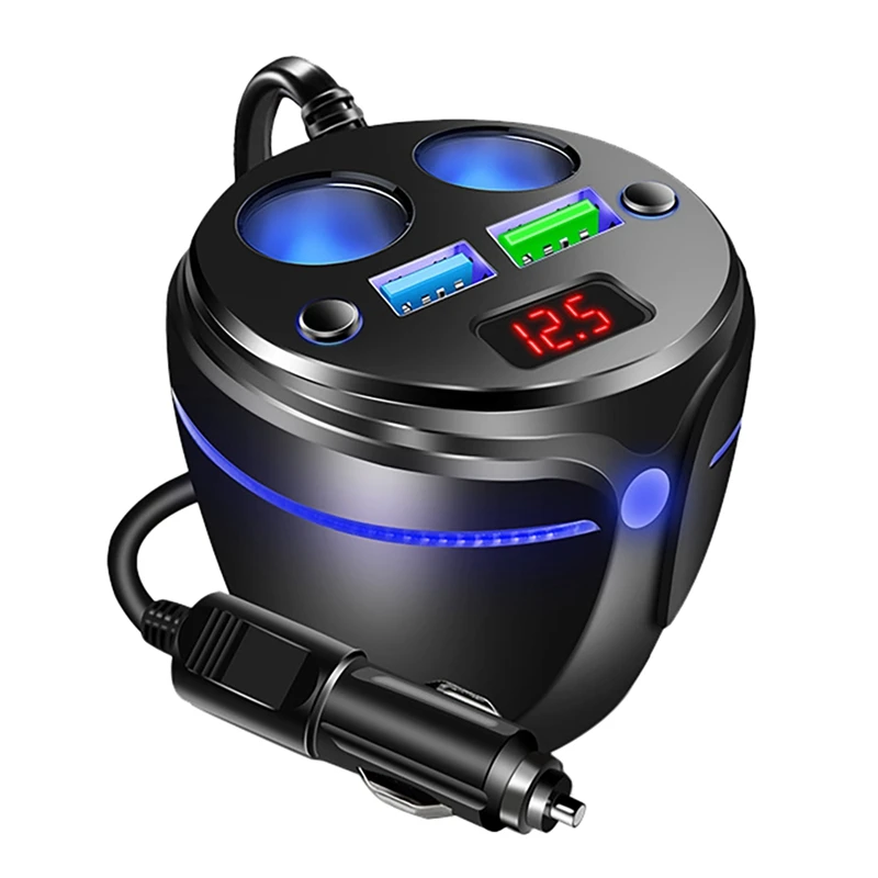 Dual USB Car Cup Charger Holder 12V 24V Car Charger 3.1A 2-Socket Power Adapter Splitter with LED Display for Car
Dual USB Car Cup Charger Holder 12V 24V Car Charger 3.1A 2-Socket Power Adapter Splitter with LED Display for Car
