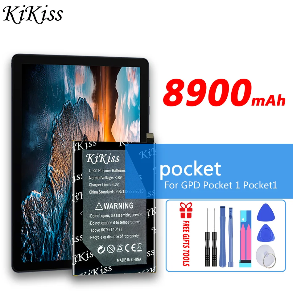 8900 мАч KiKiss, Мощный карманный Аккумулятор для GPD pocket 1 Pocket1, батареи для ноутбука
8900 мАч KiKiss, Мощный карманный Аккумулятор для GPD pocket 1 Pocket1, батареи для ноутбука
