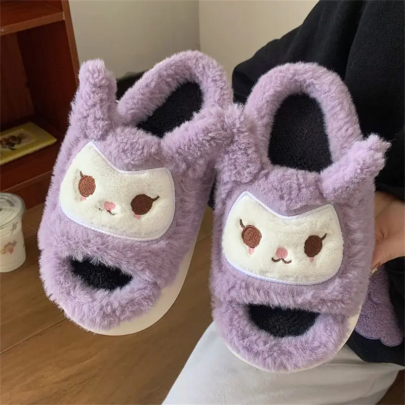 Тапочки Kawaii Sanrio Kuronmi Симпатичные хлопковые тапочки женские осенние и зимние студенческие домашние Нескользящие мягкие толстые слипоны
Тапочки Kawaii Sanrio Kuronmi Симпатичные хлопковые тапочки женские осенние и зимние студенческие домашние Нескользящие мягкие толстые слипоны