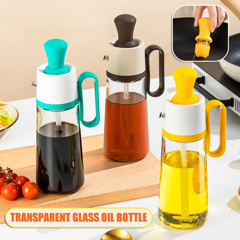 2 in 1 Cooking Seasoning Oil Bottle Sauce Bottle With Brush Liquid Seasoning Glass Storage Bottle for Kitchen Oil Dispense
2 in 1 Cooking Seasoning Oil Bottle Sauce Bottle With Brush Liquid Seasoning Glass Storage Bottle for Kitchen Oil Dispense