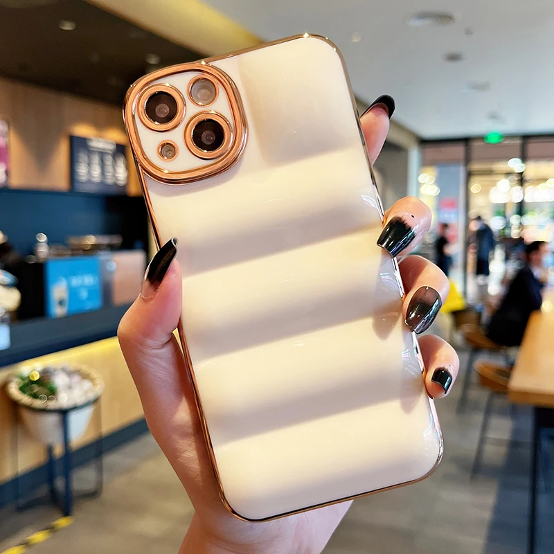 Luxury 6D Plating Down Jacket The Puffer Case For iPhone 11 13 12 Pro Max XS XR X 7 8 Plus SE Glossy Soft Silicone Cover Bumper
Luxury 6D Plating Down Jacket The Puffer Case For iPhone 11 13 12 Pro Max XS XR X 7 8 Plus SE Glossy Soft Silicone Cover Bumper