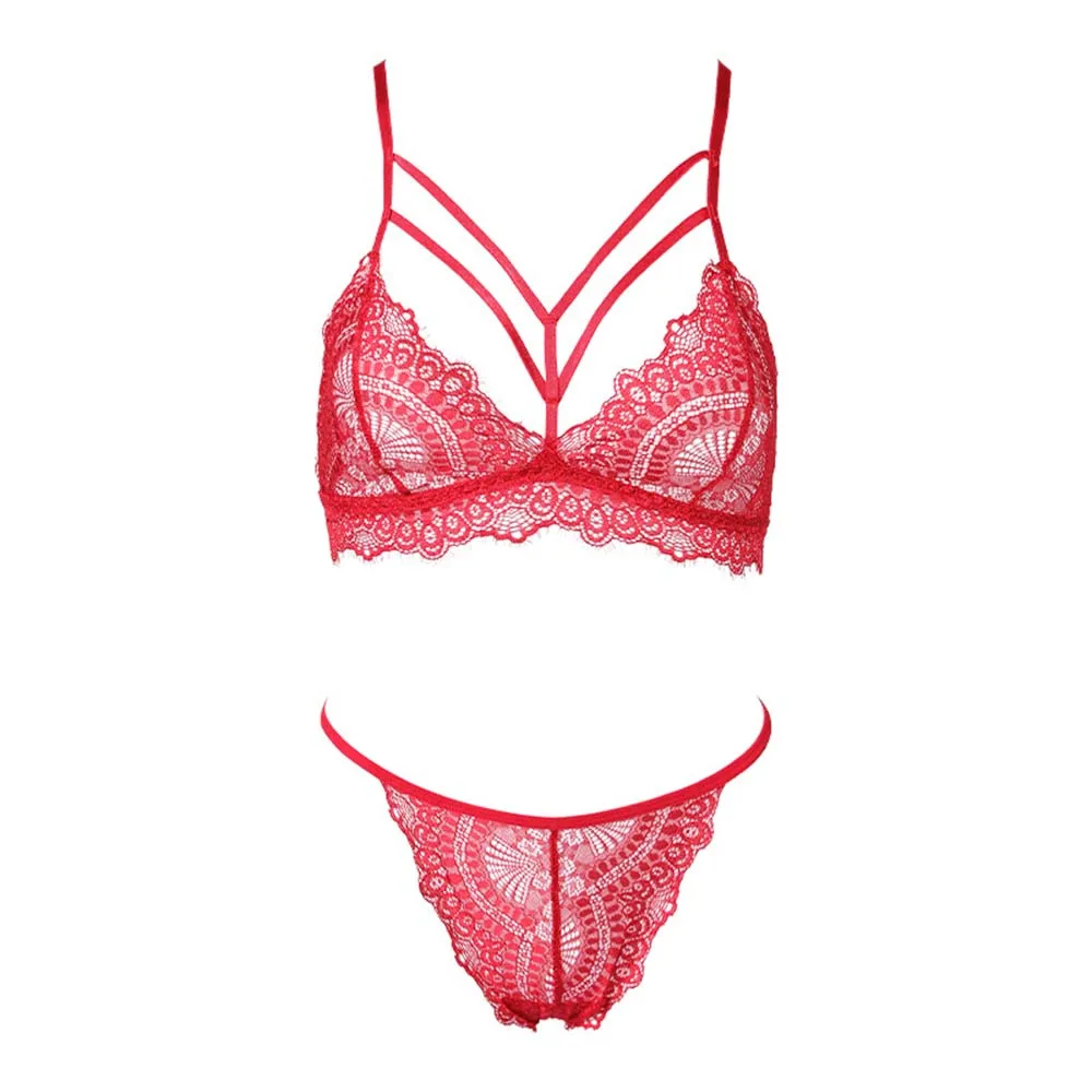 Lace Underwear Set Breathable Briefs Thongs G-string Sexy Erotic Lingerie for Women Bra Panties Kit
Lace Underwear Set Breathable Briefs Thongs G-string Sexy Erotic Lingerie for Women Bra Panties Kit