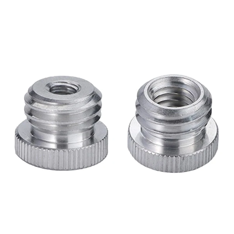 Aluminum Alloy Screw Adapter Thread Adapter 1/4 to 5/8 & 3/8 to 5/8 Compatible with Microphone Stand & Camera Tripod
Aluminum Alloy Screw Adapter Thread Adapter 1/4 to 5/8 & 3/8 to 5/8 Compatible with Microphone Stand & Camera Tripod