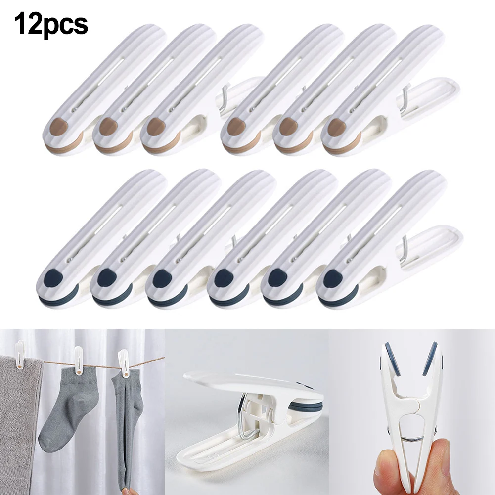 12 Pcs Windproof Clothespin Fixed Plastic Clip Bed Sheet Clothes Drying Hanging Clips For Clothes Towels Socks Household Hanger
12 Pcs Windproof Clothespin Fixed Plastic Clip Bed Sheet Clothes Drying Hanging Clips For Clothes Towels Socks Household Hanger
