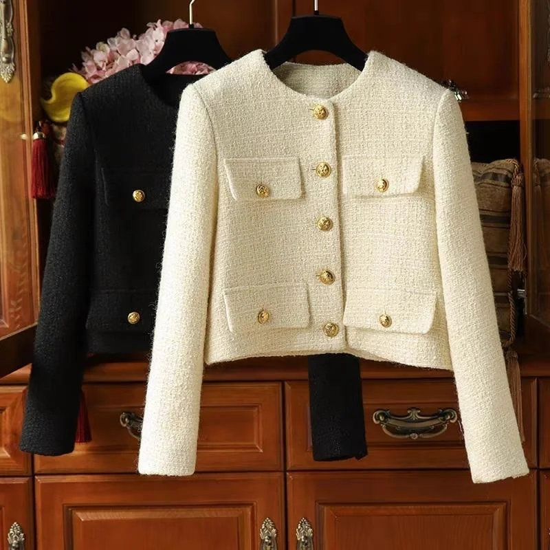 Women's Jackets 2022 Autumn Winter Small Fragrance Tweed Jacket Coat Women Single Breasted Woolen Short Coats Vintage Outerwear
Women's Jackets 2022 Autumn Winter Small Fragrance Tweed Jacket Coat Women Single Breasted Woolen Short Coats Vintage Outerwear