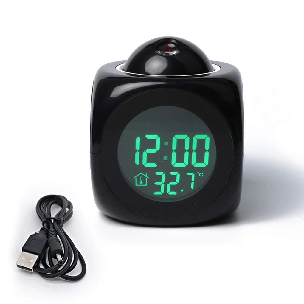 Creative LCD Digital Projection Laser Alarm Clock Display Voice Report Time Temperature Snooze Function Home Decor Table Clock
Creative LCD Digital Projection Laser Alarm Clock Display Voice Report Time Temperature Snooze Function Home Decor Table Clock