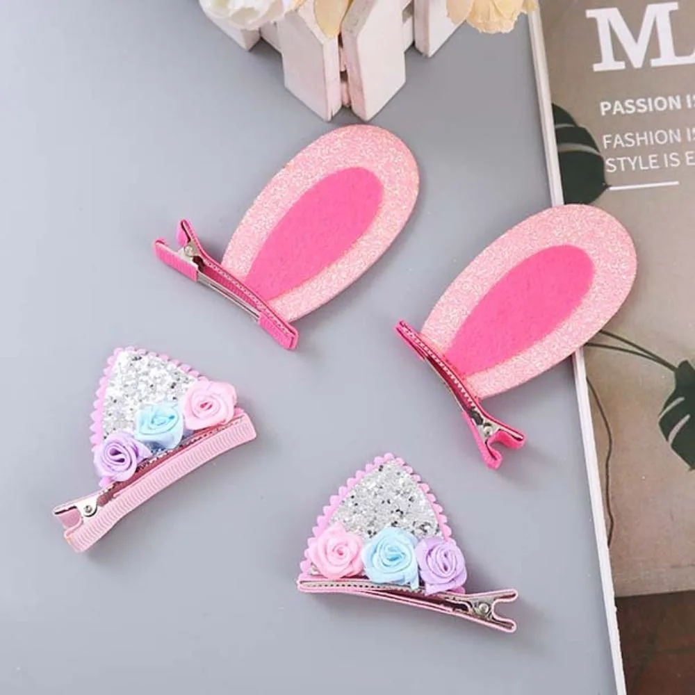 Cute Cat Ear Hair Clips Felt Fabric Rainbow Rabbit Ears Hairpins Glitter Barrettes Festival Performance Headwear Girls
Cute Cat Ear Hair Clips Felt Fabric Rainbow Rabbit Ears Hairpins Glitter Barrettes Festival Performance Headwear Girls