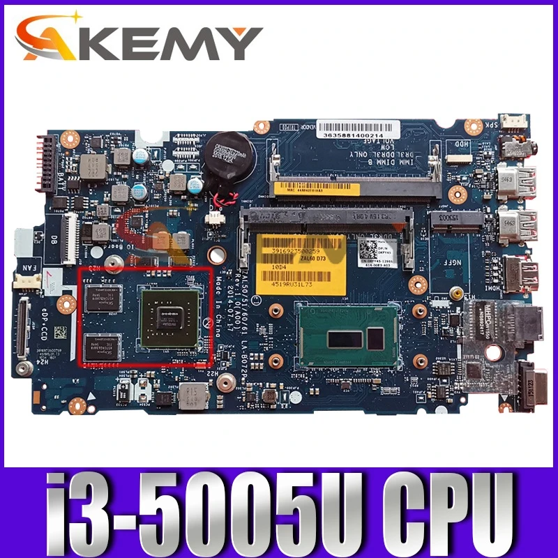 Оригинальная материнская плата для ноутбука DELL Latitude L3550 i3-5005U 076F94 CN-076F94 SR244 LA-B072P DDR3
Оригинальная материнская плата для ноутбука DELL Latitude L3550 i3-5005U 076F94 CN-076F94 SR244 LA-B072P DDR3