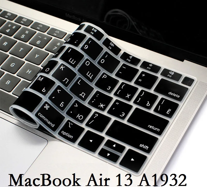 Soft EU US for Macbook Air 13 2018 A1932 Keyboard Cover Russian Language Silicon For Macbook air 13 2018 Keyboard Cover PAD
Soft EU US for Macbook Air 13 2018 A1932 Keyboard Cover Russian Language Silicon For Macbook air 13 2018 Keyboard Cover PAD