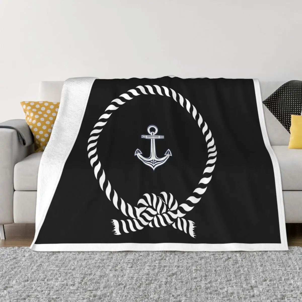 Nautical Boat Name Anchor Rope Black White Blankets Flannel Decoration Portable Throw Blankets for Sofa Outdoor Plush Thin Quilt
Nautical Boat Name Anchor Rope Black White Blankets Flannel Decoration Portable Throw Blankets for Sofa Outdoor Plush Thin Quilt
