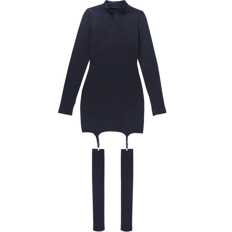 2022 Autumn New Sexy Solid Color Long-sleeved High-neck Slim Bag Hip Hook Socks Dress Robe Traf Dresses for Women Mini Dress
2022 Autumn New Sexy Solid Color Long-sleeved High-neck Slim Bag Hip Hook Socks Dress Robe Traf Dresses for Women Mini Dress