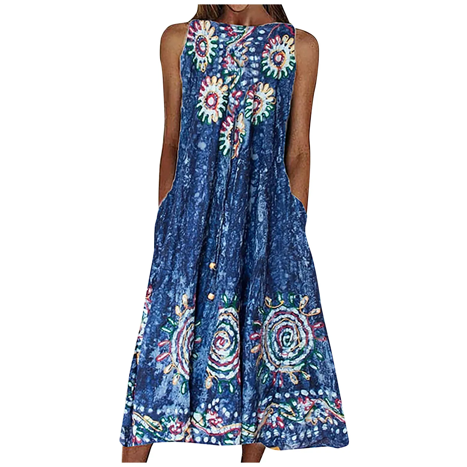 Women Maxi Dress Summer O Neck Sleeveless Splits Long Dress Loose Boho Tank Skirt Beach Sundress With Women Junior Dresses
Women Maxi Dress Summer O Neck Sleeveless Splits Long Dress Loose Boho Tank Skirt Beach Sundress With Women Junior Dresses