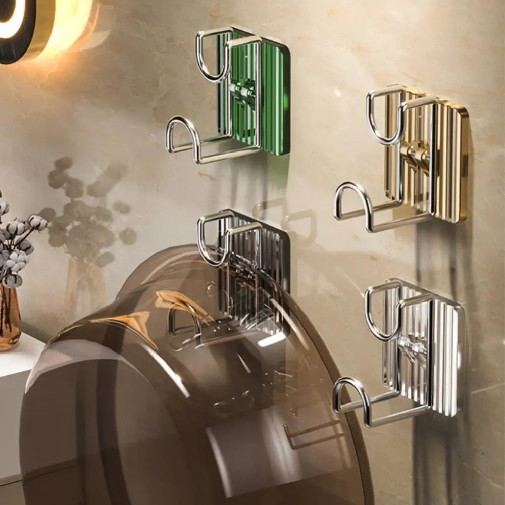 

1 Pcs Stainless Steel Washbasin Rack Punch-free Saving Space Wall-Mounted Basin Hooks For Kitchen Bathroom Storage Racks